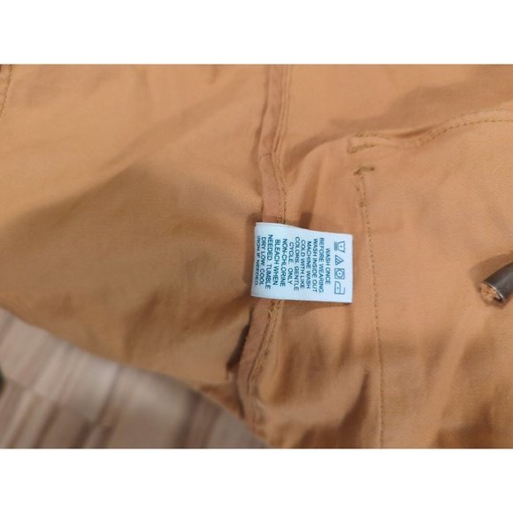 Market & Spruce Kathleen Cargo Full Zip Hooded Jacket Tan Size Small - Picture 10 of 11